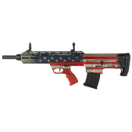 [21000164] Tokarev Shotguns TBP 12 AF 12GA 18.5" Chrome Lined Barrel Bull-pup Design American Flag Finish OR 5 Round