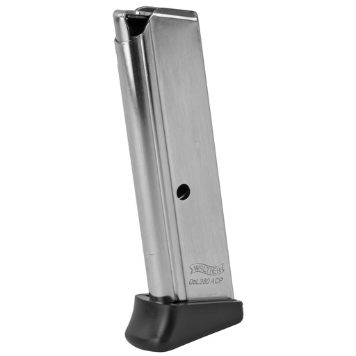 [2246012] Walther PPK/S .380 ACP 7 Round Magazine with Finger Rest Nickel Finish