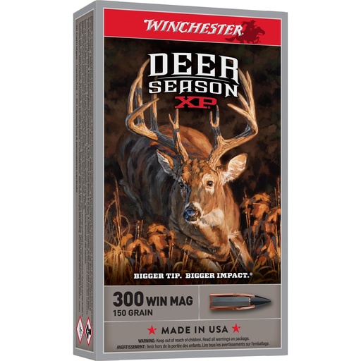 [X300DS] Winchester Ammunition Deer Season XP .300 Win 150 Grain Extreme Point Polymer Tip 20 Round Box